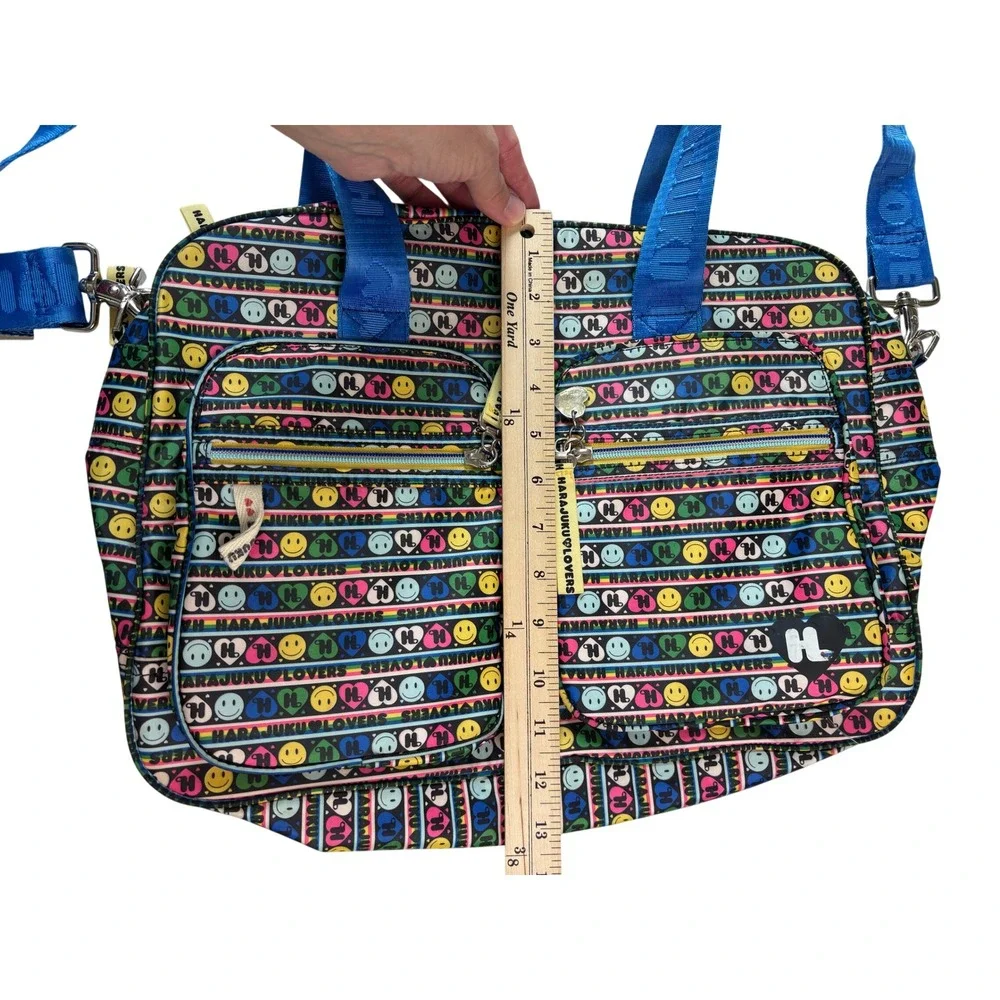 Harajuku Lovers Messenger Bag Multi-Color Women Large Gwen Stefani Y2K Print